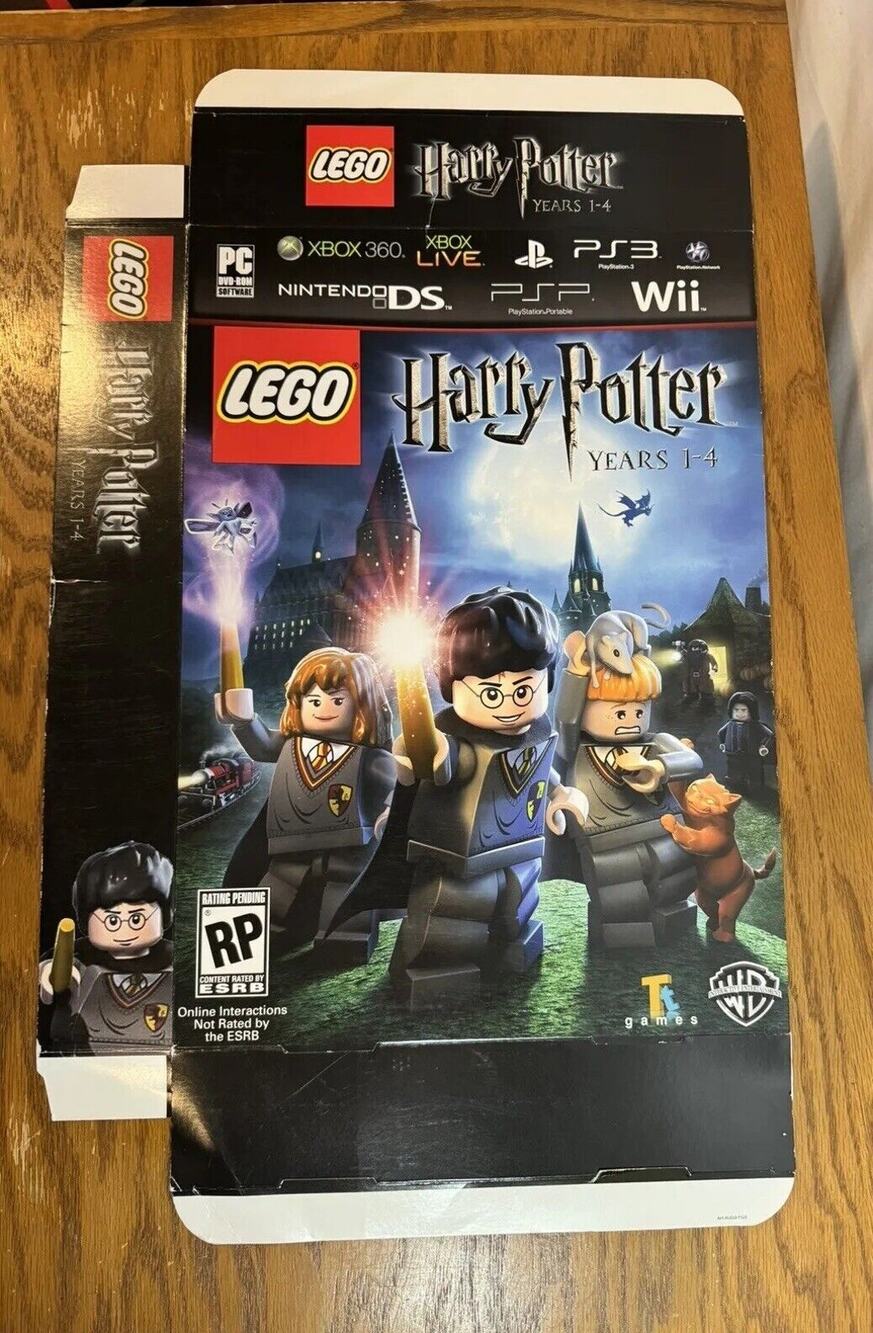 Lego And Xbox Harry Potter Promo Cardboard Box 24”x14”